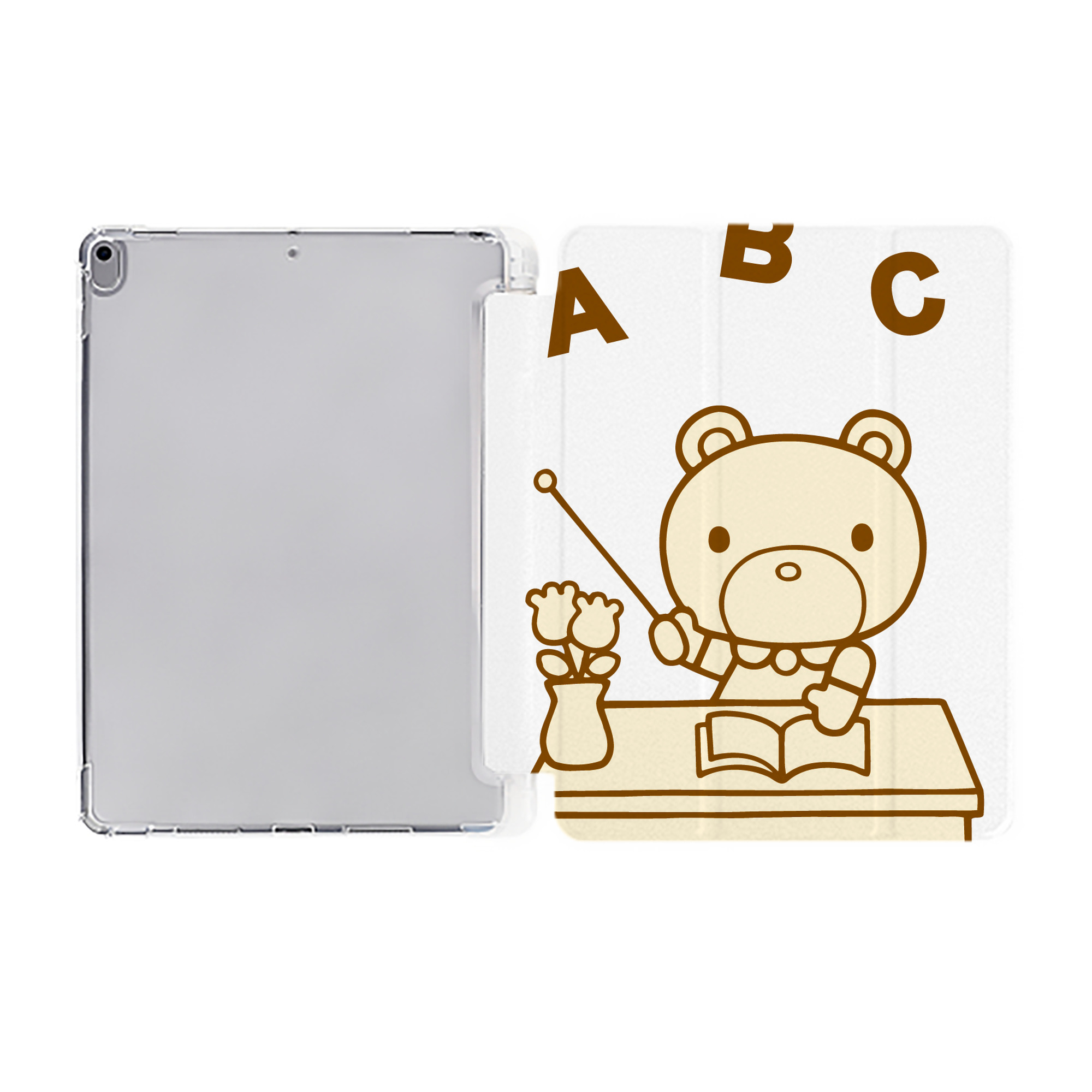 （画像用） Hello Kitty ハローキティ IPad ケース ペン収納付き 三つ折りスタンド PUレザー×シリコン 対応機種9.5/10.5/10.9インチ